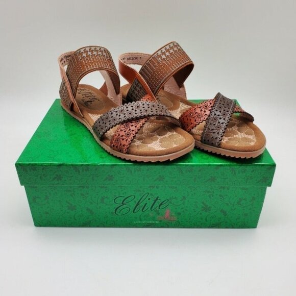 Corkys Elite Leather Flatform Strappy Sandals Women's Size 7 - Picture 10 of 10